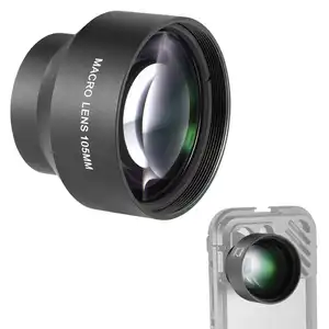 Smart Phon cellulare Close Up Zoom obiettivo della fotocamera NEEWER 105mm HD obiettivo Macro per 17mm filo lente Backplane