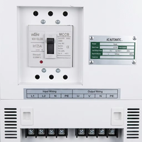 Stabilisateur de tension SVC monophasé 15 kVA, sortie simultanée 110 V/220 V, 60 Hz, entrée large 160-260 V pour l'Amérique