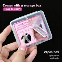 Moules en silicone pour ongles en gros, forme de rose, flocon de neige, ondulée, linéaire, moules à double forme pour ongles