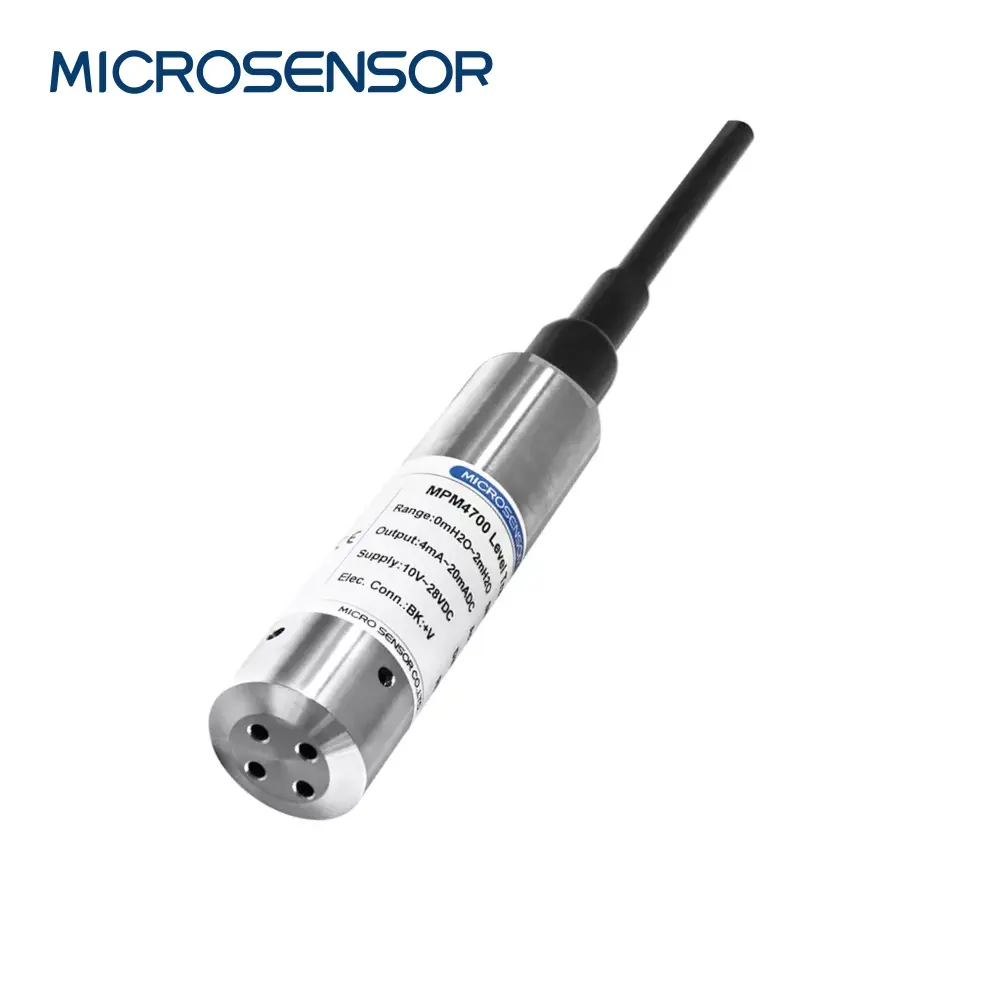 Microsensor mpm4700 RS485 Hart đầu ra cảm biến mức chất lỏng cho bể nước ngầm giám sát