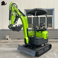 Mini-excavatrice ME-17 avec moteur diesel Laidong 385, commande par commande manuelle