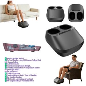 Healthpal 360 °   Massaggiatore per Piedi con Airbag a Doppio Strato e Funzione di Rotazione, <span class=keywords><strong>Massaggio</strong></span> del <span class=keywords><strong>Tallone</strong></span> con Airbag Completo - Product Image 4