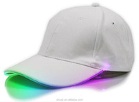 Venta al por mayor de moda de algodón de la noche corriendo pesca caza LED sombrero de luz led gorra de béisbol