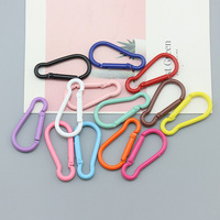 Boucles en aluminium coloré avec peinture cuite et peintes par pulvérisation, pour la randonnée, les sacs, la sécurité, le bricolage