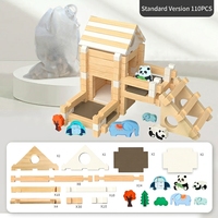 Blocs de construction pour construire la maison de l'architecte, jouets interactifs parent-enfant pour l'éveil de l'intelligence des enfants