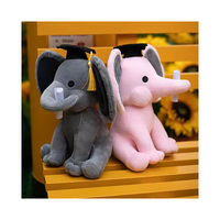 Éléphant de remise de diplôme par sublimation avec chapeau de remise de diplôme
