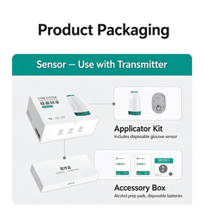 No Finger Prick CGM Continuous Glucose Monitoring Sensor 14 Days Wearable Blood Glucose Monitor for <strong>Diabetes</strong> - Product Image 1