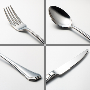 Ensemble de couverts en acier inoxydable de qualité supérieure pour hôtels, couverts réutilisables, couteau, cuillère, <span class=keywords><strong>fourchette</strong></span> pour café, steak, thé, dessert - Product Image 3