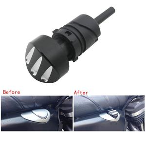 Bouchon de réservoir d'huile noir/chromé pour Harley Sportster 883 <span class=keywords><strong>1200</strong></span> <span class=keywords><strong>Superlow</strong></span> Custom 2004-2020 - Product Image 5