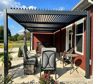 Electric adjustable <b>roof</b> aluminum pavilion Weather Resistant Patio Backyard Aluminum Gazebo Shelter aluminum pergola <b>canopy</b>. - Product Image 4