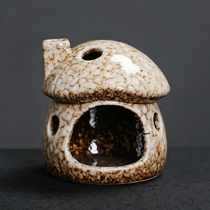 Recién llegados, pequeño de cerámica en forma de seta quemador de incienso, soporte de Palo Santo de cerámica para madera sagrada <span class=keywords><strong>peruana</strong></span> de salvia aromática - Product Image 4