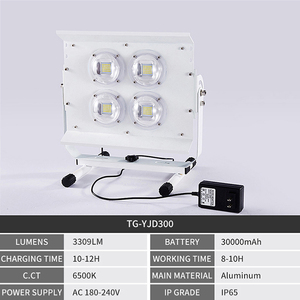 Hiqh Chất Lượng Sạc Cắm Trại Đèn Treo Tường <span class=keywords><strong>High</strong></span> Power Sport An Ninh Chiếu Sáng Xách Tay Ip65 Chống Thấm Nước Sân Vận Động Đèn - Product Image 2