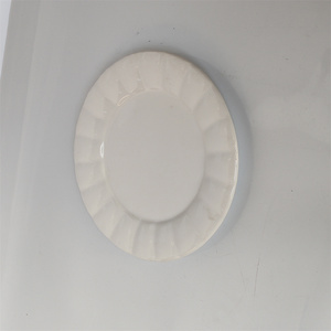 Ensembles d'assiettes à dîner en porcelaine blanche de haute qualité originaux d'usine Design plat <span class=keywords><strong>moderne</strong></span> pour mariages et fêtes - Product Image 3