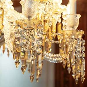 Lámpara de Araña de Cristal K9 de Lujo, Estilo María Teresa Dorada, para Decoración de Vestíbulo de Hotel, Luces Colgantes Grandes - Product Image 6