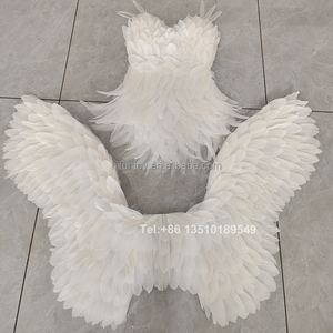 כנפי נוצות זהובות לבנות פופולריות של פאנטויס, ערכת עשה זאת בעצמך לצביעת כנפיים, אביזרי קוספליי למבוגרים, לצילומי חתונה ואירועים אחרים - Product Image 4