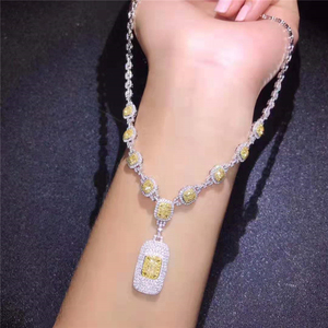 SGARIT الفاخرة مجوهرات الزفاف الاشتباك الحقيقي عقد ألماس 18k الذهب 5.25ct الأصفر الطبيعي عقد ألماس مجموعة - Product Image 6