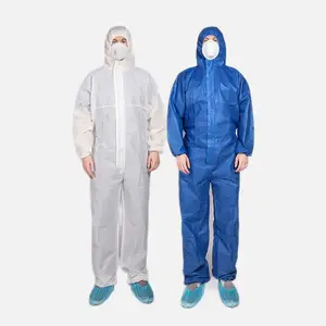 2024 Hot Sale Disposable Protection Clothing Non Woven Medical Shirt Category III Type 5/6 Protective Cover All Coverall