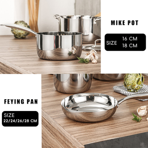Marchio personalizzato 7 pezzi <span class=keywords><strong>di</strong></span> alta qualità in acciaio inossidabile a induzione antiaderente pentole da cucina Set <span class=keywords><strong>di</strong></span> pentole e <span class=keywords><strong>padelle</strong></span> - Product Image 3