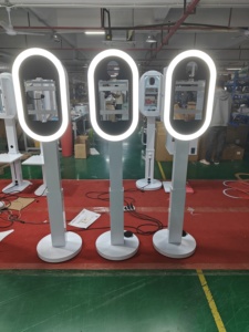 Hình bầu dục 12.9 iPad Photo Booth vỏ máy DSLR Photo Booth iPad đứng kiosk với màn hình <span class=keywords><strong>LCD</strong></span> iPad Pro DSLR Photo Booth - Product Image 5