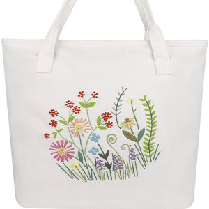 Bolsa de Mano Bordada Reutilizable Más Vendida con Trabajo Decorativo, Bolsa de Hombro de Gran Capacidad para Venta Caliente - Product Image 2