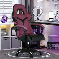 Chaise de jeu ergonomique en cuir PU à prix de gros, pivotante et colorée, en promotion