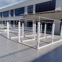 Système de culture hydroponique en tour à nœuds de bambou, tour de culture modulaire verticale, équipement d'agriculture sans sol, américain