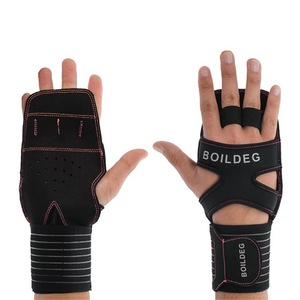 Guantes Deportivos Boildeg, Medios Dedos, Protección para el Agarre en Entrenamientos de Gimnasio, Unisex, Equipo de Ejercicio para Interiores - Product Image 1