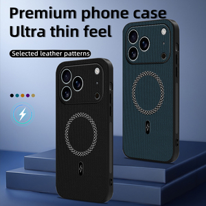 Funda <span class=keywords><strong>de</strong></span> Teléfono Mate <span class=keywords><strong>de</strong></span> Lujo con Textura Antipolvo para <span class=keywords><strong>iPhone</strong></span> 17 Air 16E 16 15 14 13 12 Pro Max 11 Plus, Cubierta Magnética para Carga Inalámbrica - Product Image 1