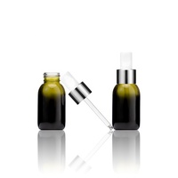 Flacon en verre pour huile essentielle de 15 ml, 30 ml, 3 oz, 2 oz, 100 ml, flacon boston doré pour sérum liquide
