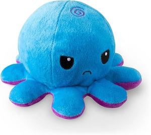 2025 la vendita calda su misura di polpo reversibile creatura marina soffici divertenti <span class=keywords><strong>personaggi</strong></span> dei cartoni animati giocattoli di peluche per bambini - Product Image 4