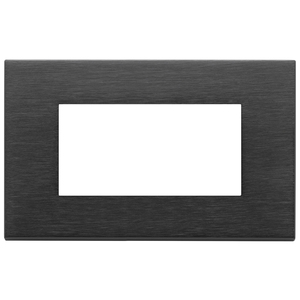 Brushed Black Wall <b>Plate</b> 15x9.3cm 1.6mm Thickness For <b>Switches</b> - Product Image 1