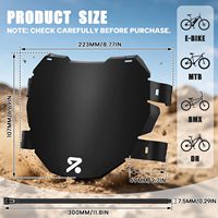 Plaque d'immatriculation avant pour vélo électrique BUCKLOS, moto, E-BIKE, BMX, VTT, DH, accessoires de cyclisme