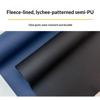 Halb-PU-Leder Autositz-Polsterstoff Verdickt Weich Fest Wasserdicht Verschleißfest 0,7mm Geprägt für Autositz Sofa