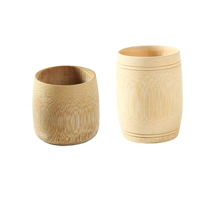 Taza de concha de bambú 2022 Natural, juego de té reutilizable, 100% - Product Image 1