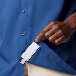 Chemise de pêche à manches courtes boutonnée, de haute qualité, à séchage rapide, pour la pêche en plein air, chemises <span class=keywords><strong>Columbia</strong></span>, protection UV - Product Image 5