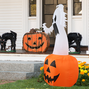 2024 nóng bán Inflatable mô hình không khí Halloween trang trí ngoài trời bí ngô ma và yêu tinh - Product Image 5