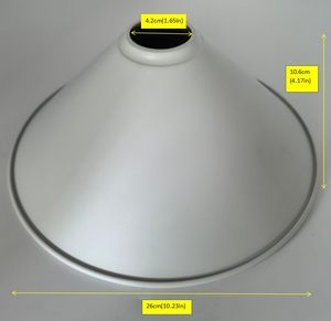 Lámpara Colgante <span class=keywords><strong>Industrial</strong></span> Hangxing de Hierro Blanco, Moderna, Ligera y Ecológica, de 26 cm de Diámetro, con 3 Años de Garantía para el Hogar - Product Image 1