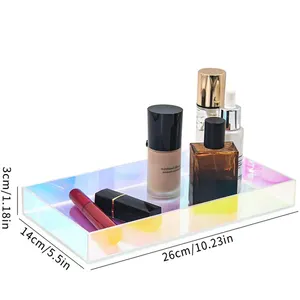 Aurora-bandeja acrílica para tocador, organizador de maquillaje, Perfume y cosmético