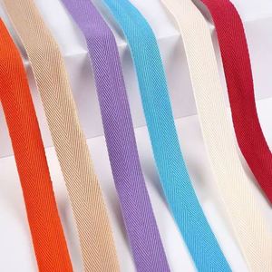 เทปผ้าทอลายเฮอร์ริงโบนขนาด 22 มม. สีตามสั่ง ผลิตจากโพลีเอสเตอร์ผสมฝ้าย สำหรับตกแต่งขอบเสื้อผ้าและเครื่องประดับ - Product Image 6