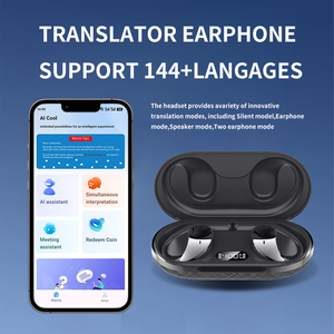 Écouteurs intelligents E11s, traducteur de langues en temps réel sans fil, écouteurs avec écran LED, appels audio/vidéo, ANC - Product Image 2