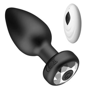 Plugue vibrador anal para mulheres, plugue anal vibrador de controle remoto para massagem da próstata - Product Image 1