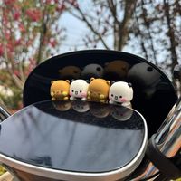 Panda Bubu et Dudu : Adorables figurines de panda en peluche pour écran de téléphone portable