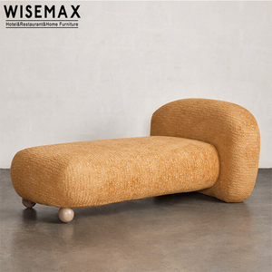 WISEMAX-muebles de diseño para el hogar, sofás modernos de tela reclinable, patas de madera, Diván, salón, <span class=keywords><strong>cama</strong></span> para dormitorio, hotel - Product Image 2