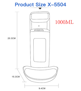 <span class=keywords><strong>Distributeur</strong></span> <span class=keywords><strong>mural</strong></span> <span class=keywords><strong>de</strong></span> désinfectant pour les mains sans contact avec bac d'égouttage capteur intelligent - Product Image 6