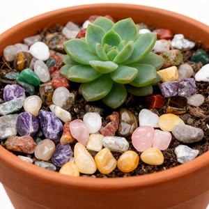 Juego de 10 Piedras de Cristal Perforadas, Kit de Cristal para Manualidades, Decoración del Hogar y Jardín, Pulseras y Collares - Product Image 2