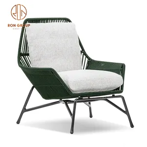 Commercio all'ingrosso Patio giardino cortile fornitore di mobili per il tempo libero Lounge divano componibile vimini Rattan sedie da esterno con cuscino