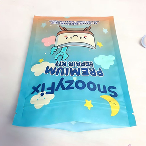 Custom Brand <b>Plastic</b> Mylar Bag 3 Side Seal Zipper Smell Proof Kit Packaging Bags - Product Image 5
