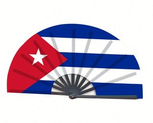 Abanico Plegable de Bambú con Diseño de Arte Folclórico Personalizado 2022, 33 cm, DIY, Bandera Nacional de Cuba, Souvenir, Venta al Por Mayor - Product Image 2