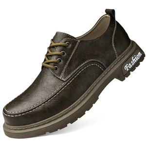 Chaussures basses décontractées pour hommes, style britannique, à lacets, couleur unie, nouvelle collection automne, pour le sport et les activités de plein air - Product Image 1