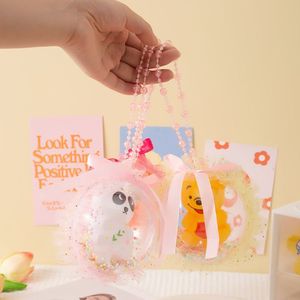Bola de burbujas luminosa de mano, juguete de plástico con luz para niños de 2 a 4 años, unisex, sin batería, bola de cielo estrellado, juguete para niños - Product Image 2